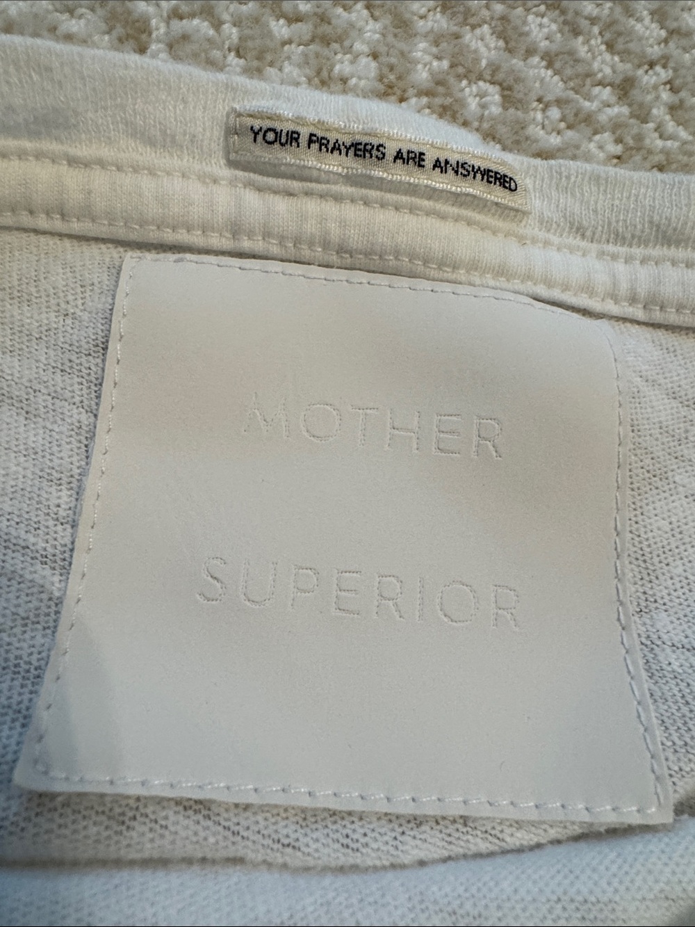 MOTHER White Graphic Tee with Floral 'Reap What You Sow' Print - Picture 2 of 4